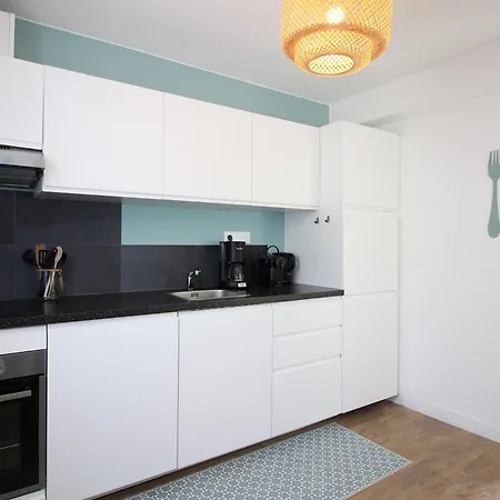 Apartment T3 Lumineux, 5 Pers, Jardin, Wifi, *